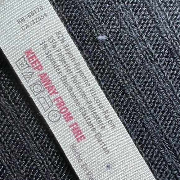 INTIMATELY FREE Free People Black Ribbed Long Sleeve V-Neck Bodysuit Large - Picture 7 of 8